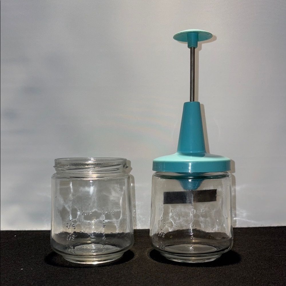 Vintage glass food chopper